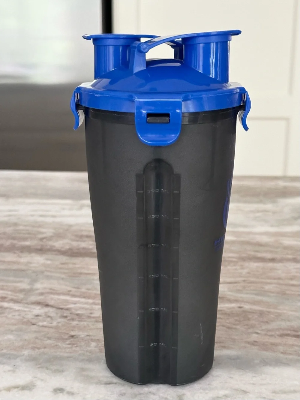 Hydra Cup Dual Shaker - Made in the USA Travel Multi Compartment Workout Bottle